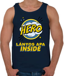 printfashion LÁNYOS APA INSIDE - Férfi atléta - Sötétkék (10800709)