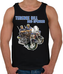 printfashion Bud Spencer és Terence Hill - Férfi atléta - Fekete (8531305)