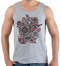 printfashion Madár - Férfi atléta - Sport szürke (38052)