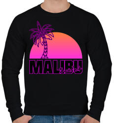 printfashion Malibu - Férfi pulóver - Fekete (7140334)