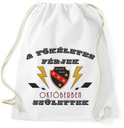 printfashion Tökéletes férjek október - Sportzsák, Tornazsák - Fehér (3913330)
