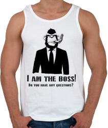 printfashion monkey boss - Férfi atléta - Fehér (1895001)