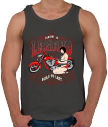 printfashion Legendás motoros - Férfi atléta - Sötétszürke (193542)