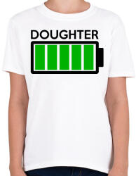 printfashion DOUGHTER - Gyerek póló - Fehér (285377)
