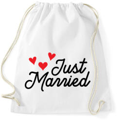 printfashion Just Married - Sportzsák, Tornazsák - Fehér (10590073)
