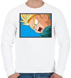 printfashion Dragon ball karakterek4 - Férfi pulóver - Fehér (12589696)
