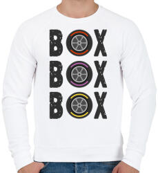 printfashion F1 Box - Férfi pulóver - Fehér (13971828)