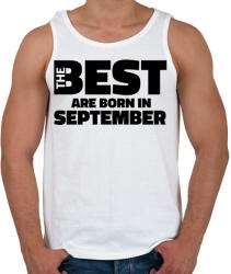 printfashion The Best are born in september - Férfi atléta - Fehér (5425233)