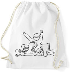 printfashion gokart - Sportzsák, Tornazsák - Fehér (15878678)
