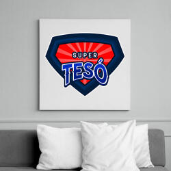 printfashion SUPERTESO2 - Vászonkép - Fehér (11491718)