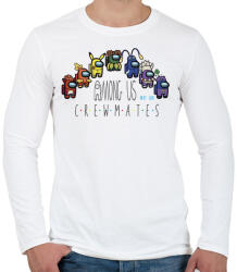 printfashion Among us - crewmates next gen - Férfi hosszú ujjú póló - Fehér (4155162)