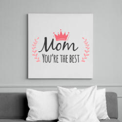 printfashion A legjobb anya - Vászonkép - Fehér (6625656)