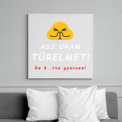 printfashion adj uram türelmet - Vászonkép - Fehér (6627745)
