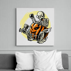 printfashion Halloracerween - Vászonkép - Fehér (6620561)