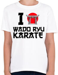printfashion I love Wado Ryu Karate - Gyerek póló - Fehér (9450310)