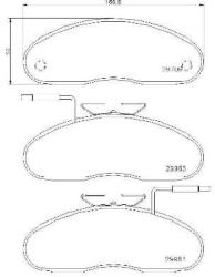 BREMBO set placute frana, frana disc BREMBO PRIME LINE P 56 019 (P 56 019)