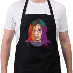 printfashion 69 Tekashi 69 - Kötény - Fekete (4934588)