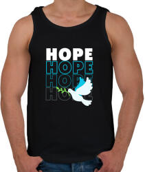 printfashion Hope felirat - Férfi atléta - Fekete (13959442)