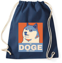 printfashion IN DOGE WE TRUST - Sportzsák, Tornazsák - Sötétkék (10738411)