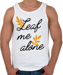 printfashion Leaf me alone - Férfi atléta - Fehér (16677228)