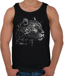 printfashion Leopárd portré - Férfi atléta - Fekete (4847412)