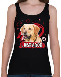 printfashion Labrador firka - Női atléta - Fekete (11852242)