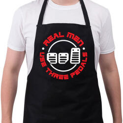 printfashion Az igazi férfiak. . - Kötény - Fekete (4932810)