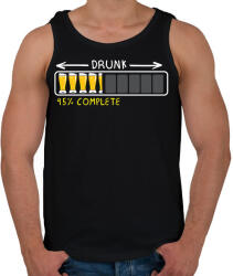 printfashion Részegedés folyamatban! - Férfi atléta - Fekete (968520)