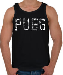 printfashion PUBG fegyverek - Férfi atléta - Fekete (1097280)