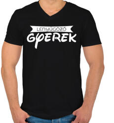 printfashion A büszkeség - Férfi V-nyakú póló - Fekete (2012573)