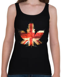 printfashion brit ganja - Női atléta - Fekete (1508366)