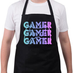 printfashion Gamer - Kötény - Fekete (5309397)
