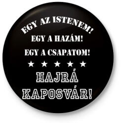 printfashion Kaposvár - Kitűző, hűtőmágnes - Fekete (3103734)