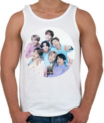 printfashion BTS Kpop - Férfi atléta - Fehér (16257092)