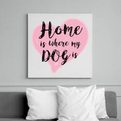 printfashion DOG LOVE - Vászonkép - Fehér (6621796)