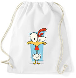 printfashion Csirke - Sportzsák, Tornazsák - Fehér (1015203)