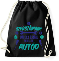printfashion A szerszámaim - Sportzsák, Tornazsák - Fekete (13774361)