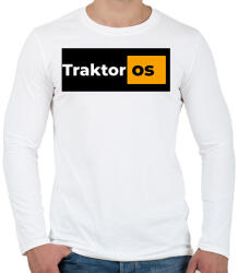 printfashion Traktoros pornhub - Férfi hosszú ujjú póló - Fehér (15789083)