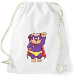 printfashion Szuper mopsz - Sportzsák, Tornazsák - Fehér (13237052)