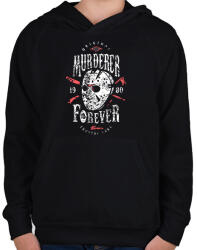 printfashion Jason - Gyerek kapucnis pulóver - Fekete (14574468)