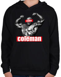 printfashion Coleman power - Gyerek kapucnis pulóver - Fekete (14765607)