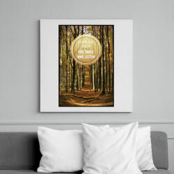 printfashion A föld zenéje - Vászonkép - Fehér (6620063)