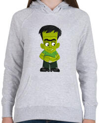 printfashion Fiatal Frankenstein - Női kapucnis pulóver - Sport szürke (1780144)