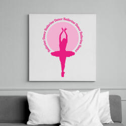 printfashion Ballerina Dance - Vászonkép - Fehér (7166512)
