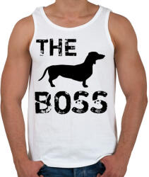 printfashion The boss - Férfi atléta - Fehér (4356930)