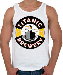 printfashion Titanic brewery - Férfi atléta - Fehér (14895880)