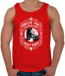 printfashion Görkorcsolyás lány - Férfi atléta - Piros (153417)