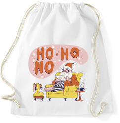 printfashion Mikulás - ho ho NO - Sportzsák, Tornazsák - Fehér (5527354)