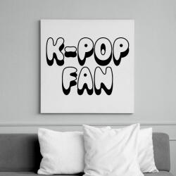printfashion K-POP rajongó - Vászonkép - Fehér (6626451)