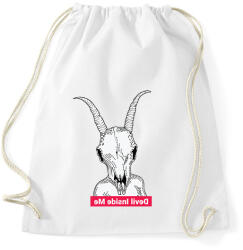 printfashion Devil inside me (tükörben olvasható felirat) - Sportzsák, Tornazsák - Fehér (2327546)